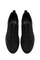 Men's Black Lace-up Leather Sneaker | Derimod