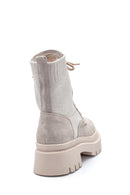 Women's Leather Boots with Socks | Derimod