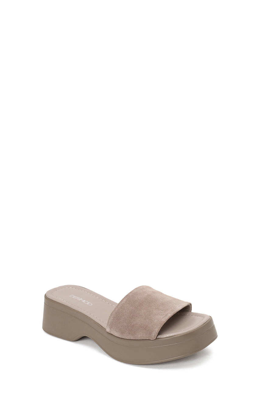 Woman Mink Thick-Soled Suede Slipper