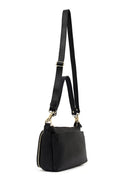Woman Black Long-Strap Leather Shoulder Bag | Derimod