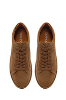 Erkek Vizon Bağcıklı Süet Deri Sneaker | Derimod
