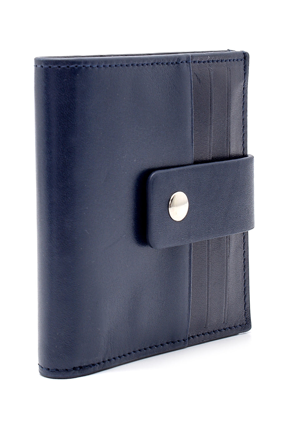Men's Navy Blue Leather Wallet