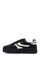 Kadın Siyah Bağcıklı Kalın Tabanlı Sneaker | Derimod