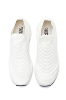 Women's White Thick Soled Sneaker | Derimod