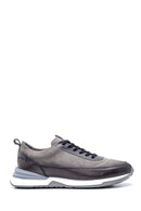 Men's Leather Suede Detailed Sneaker | Derimod