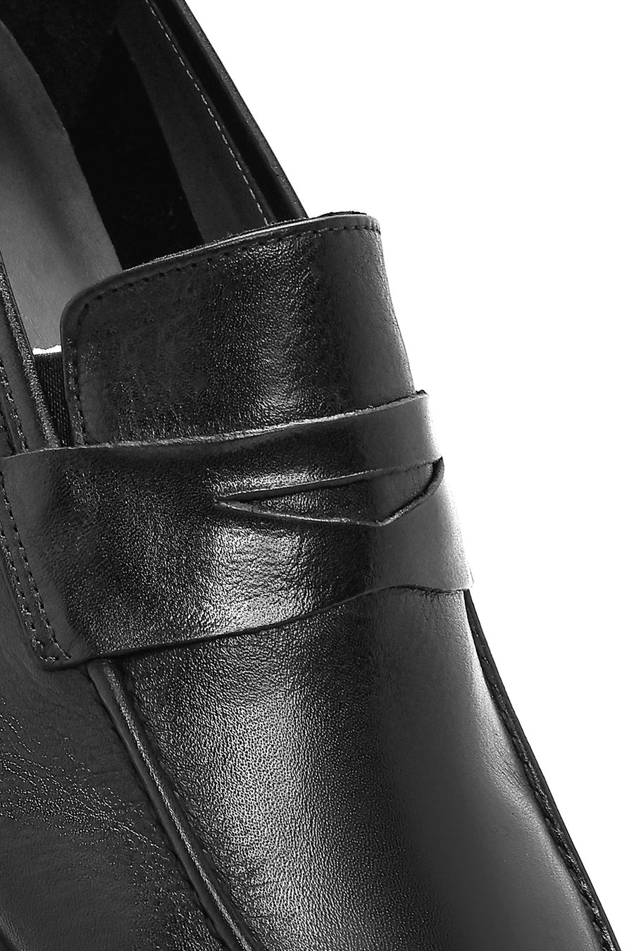 Men's Black Leather Casual Loafer