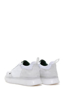 Men's White Leather Thick Soled Sneaker | Derimod