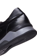 Men's Black Leather Sneaker | Derimod