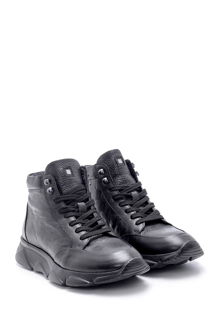 Men's Leather Printed Boots