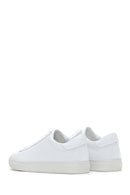 Men's White Leather Sneaker | Derimod