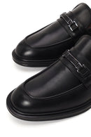Erkek Siyah Tokalı Deri Klasik Loafer | Derimod