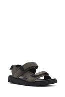 Geox Men's Green Xand 2s Fabric Sandals | Derimod