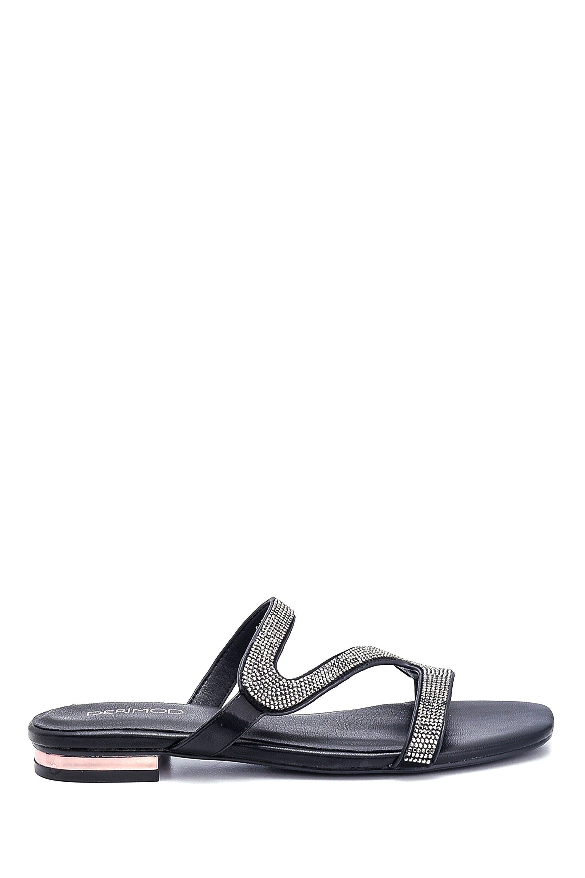 Women's Stone Detailed Casual Slippers 21SFD4410TS | Derimod