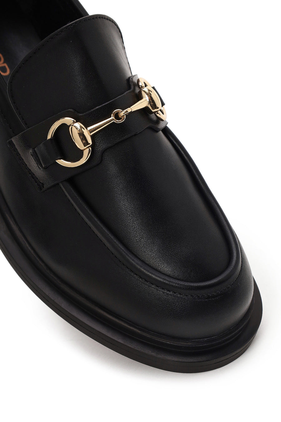 Kadın Siyah Tokalı Maskülen Loafer
