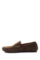 Erkek Yeşil Süet Deri Loafer | Derimod