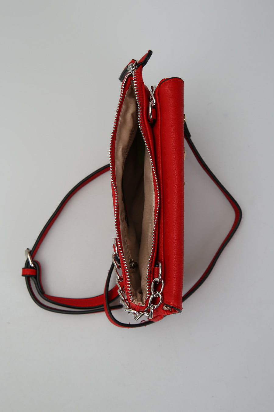 Women's Crossbody Bag with Star Staple Detail