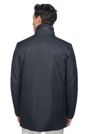 Geox Men's Navy Blue M Dolomia Zippered Long Coat | Derimod