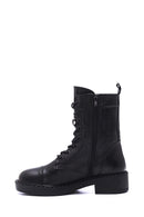 Women's Leather Zippered Boots | Derimod