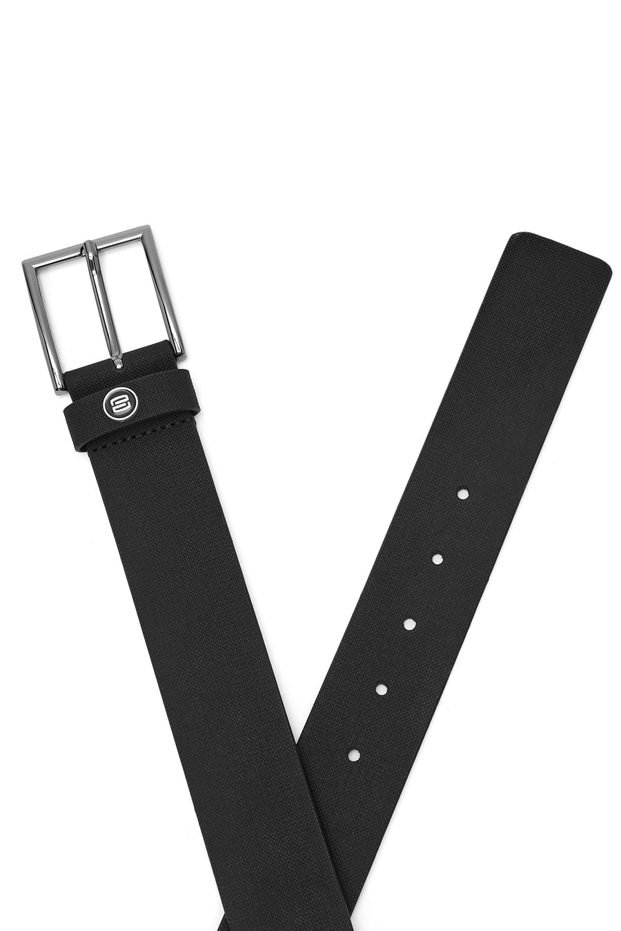 Men's Black Leather Belt