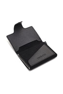 Women's Black Mechanical Card Holder | Derimod