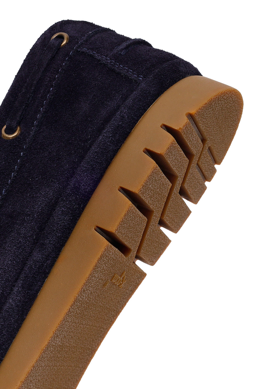 Men's Navy Blue Lace-up Suede Leather Casual Shoes