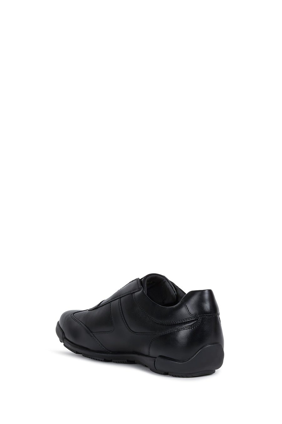 Geox Men's Black U Edgeware B Leather Sneakers