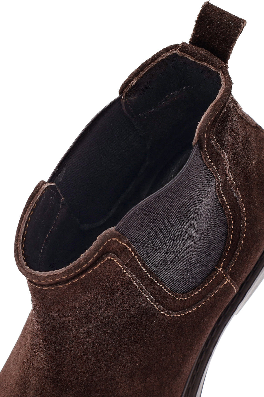 Men's Brown Suede Leather Chelsea Boots