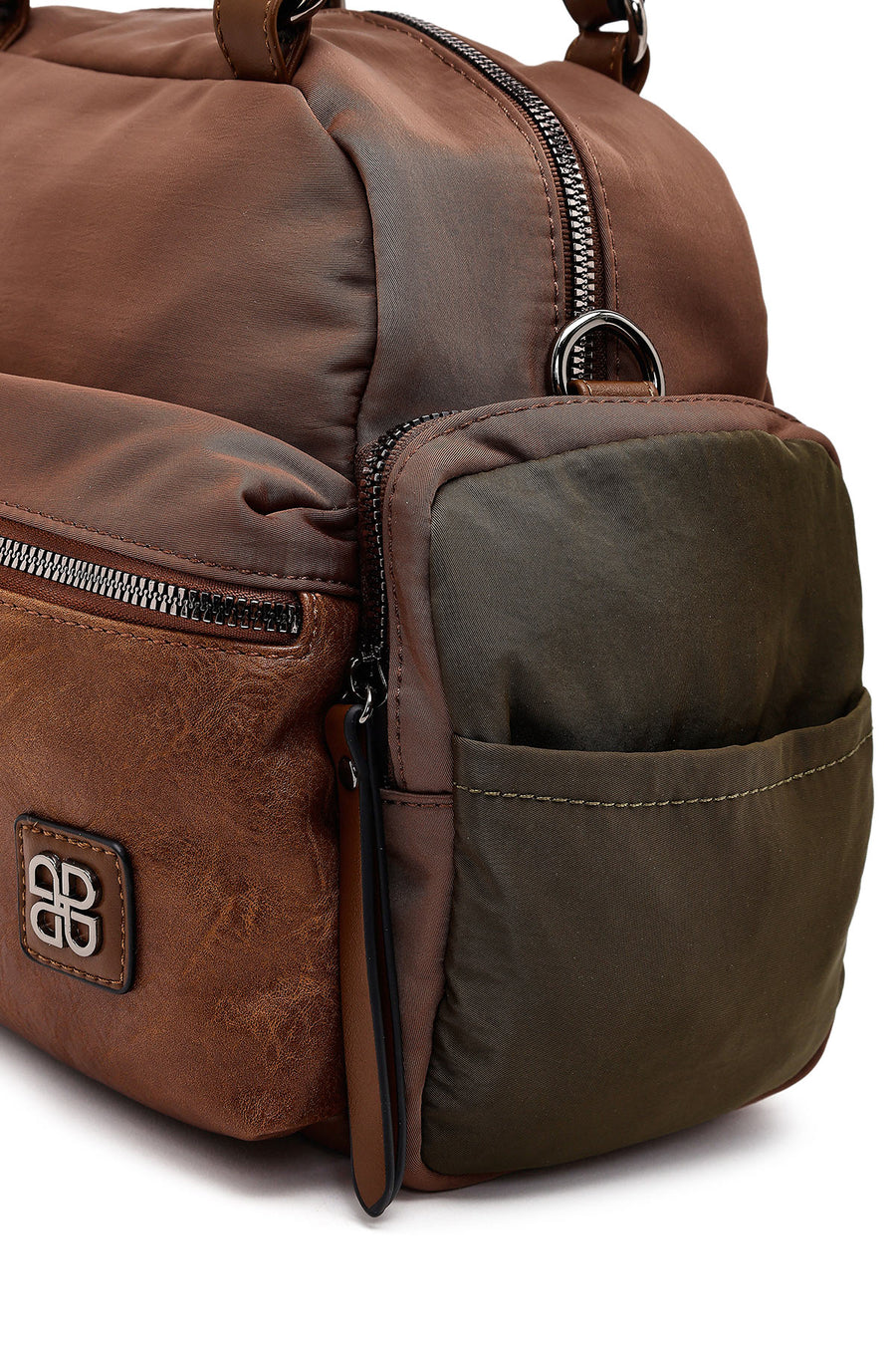 Woman Tan Long-Strap Shoulder Bag