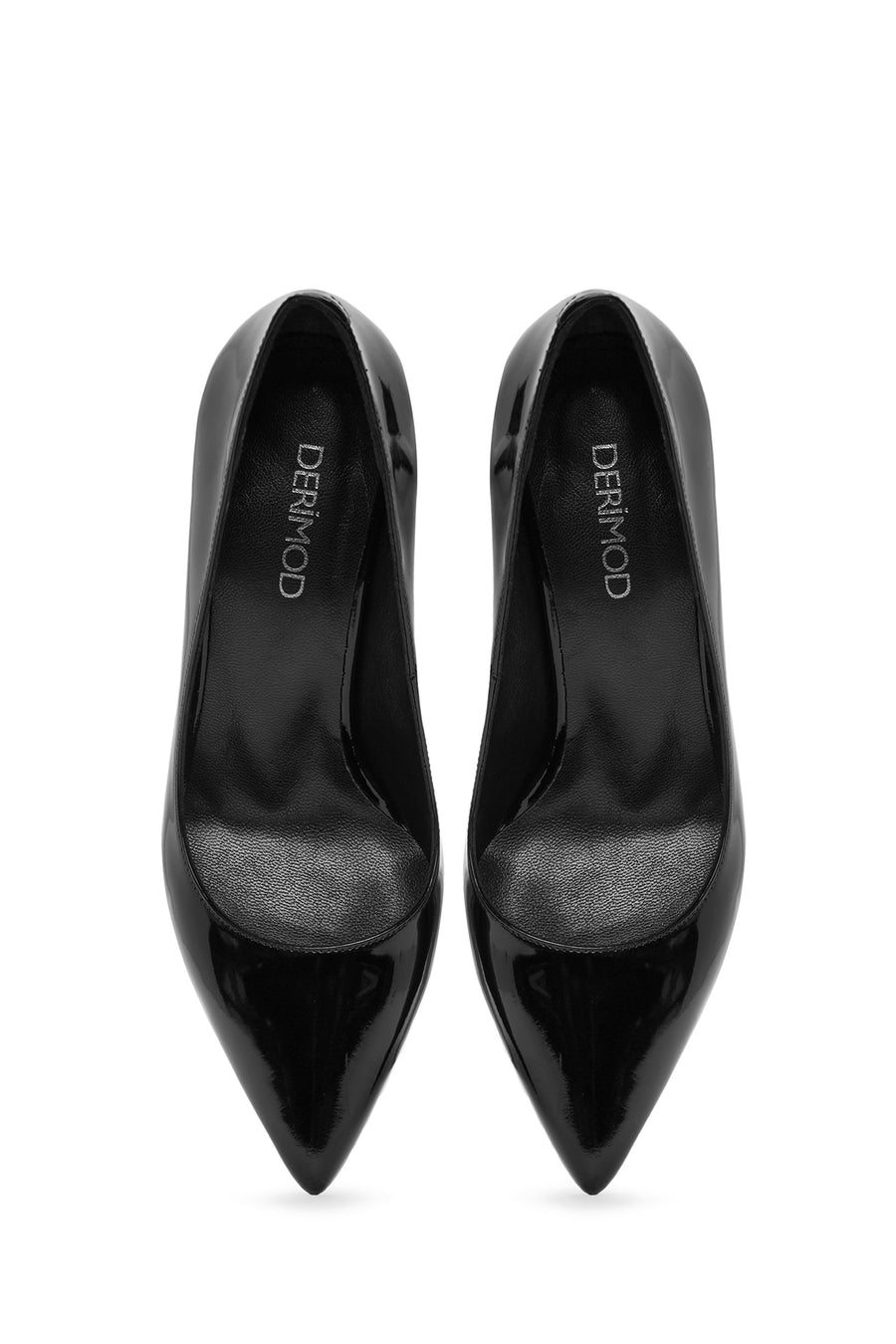 Women's Black High Thin Heel Patent Leather Stiletto