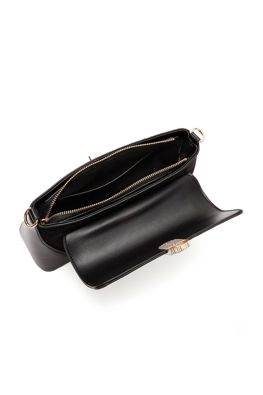 Women's Black Long Strap Shoulder Bag