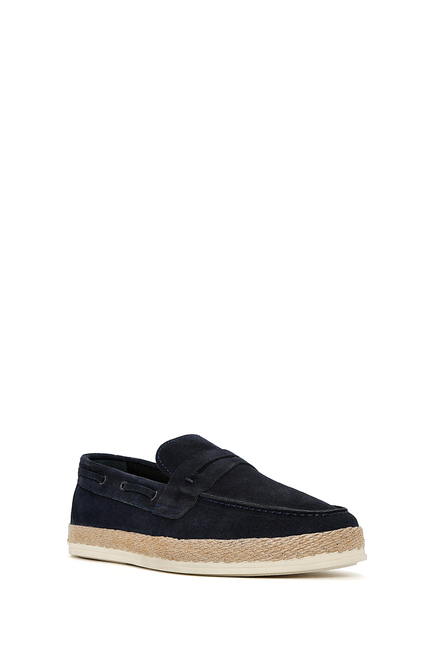 Men's Navy Blue Suede Leather Casual Loafer