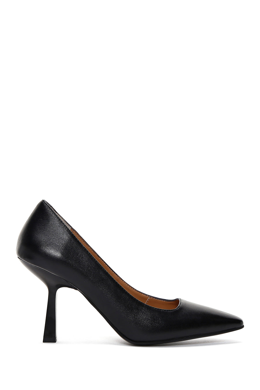 Women's Black Leather Stiletto 22WFD163418 | Derimod