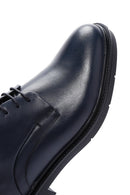 Men's Navy Blue Leather Casual Shoes | Derimod