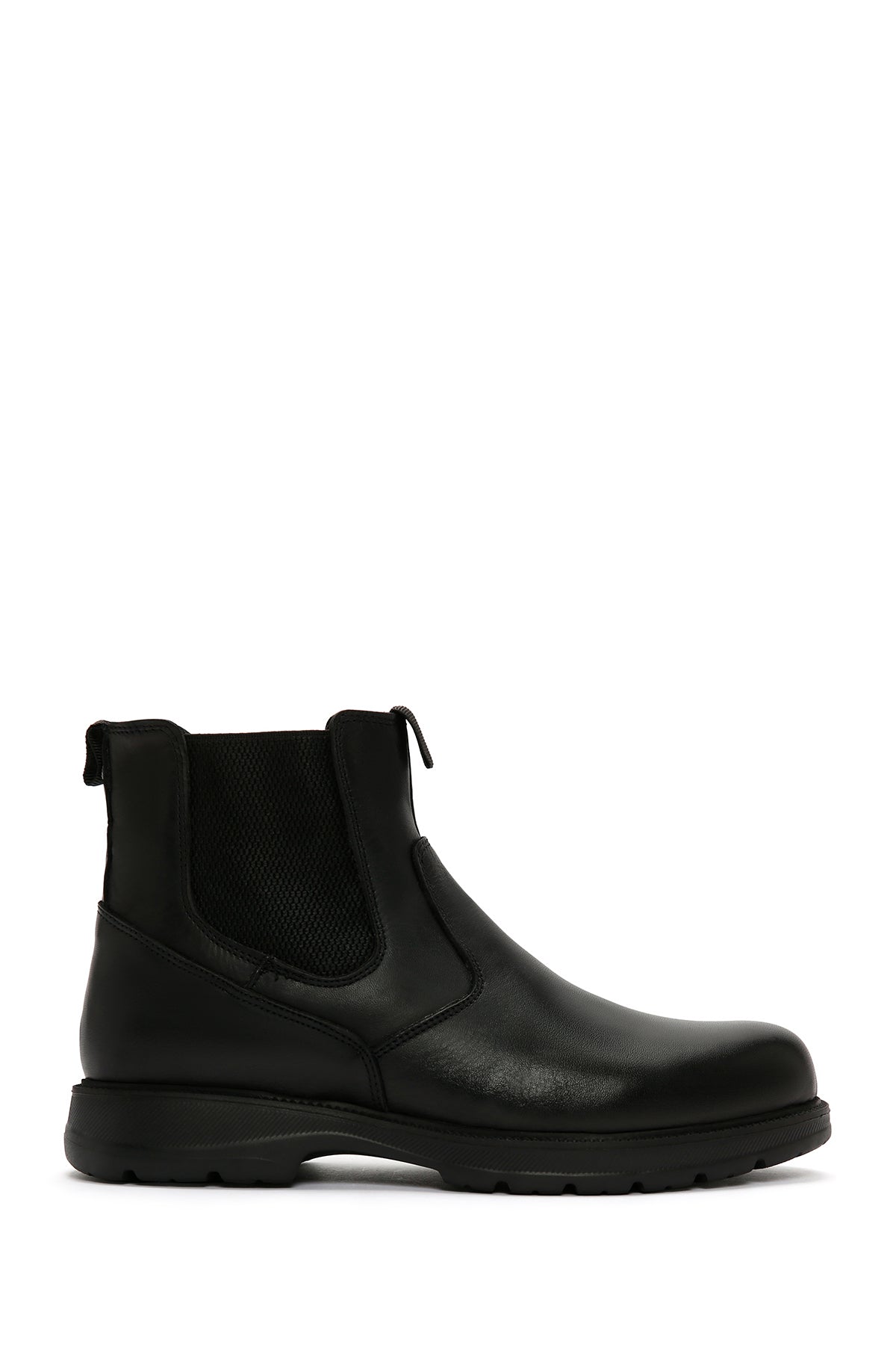 Men's Black Leather Chelsea Boots 23WFD682618 | Derimod