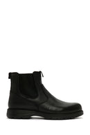 Men's Black Leather Chelsea Boots | Derimod