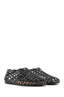 Women's Black Jelly Ballerina | Derimod