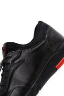 Men's Black Leather Casual Sneaker | Derimod