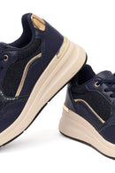 Kadın Lacivert Kalın Tabanlı Sneaker | Derimod