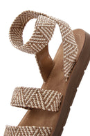 Women's Beige Double Strap Sandals | Derimod