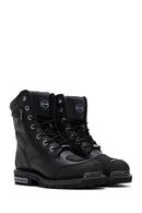 Harley Davidson Men's Black Riddick Leather Boots | Derimod