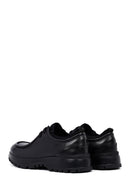 Men's Black Lace-Up Thick-Soled Leather Casual Shoes | Derimod
