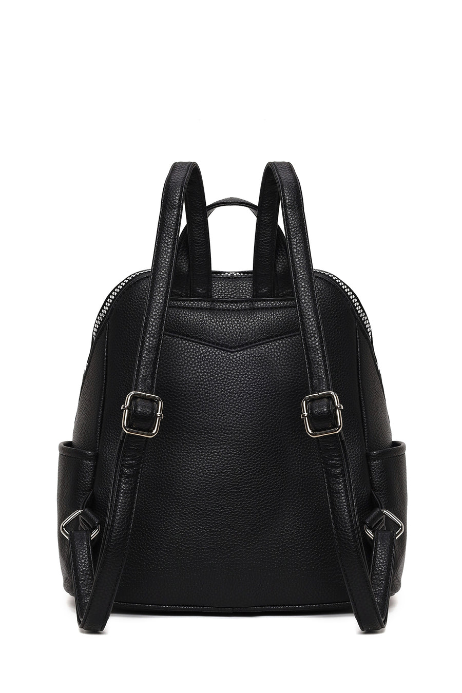 Woman Black Printed Backpack