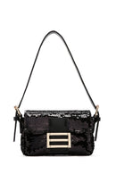 Women's Black Sequin Shoulder Bag | Derimod