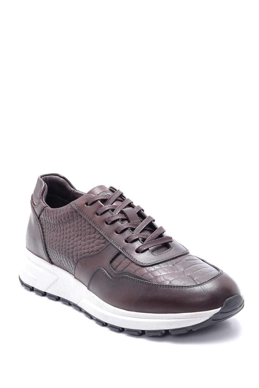 Men's Leather Crocodile Pattern Sneaker
