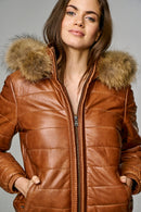 Renea Women's Leather Jacket | Derimod