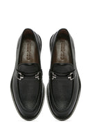 Men's Black Leather Classic Loafer | Derimod