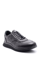 Men's Crocodile Patterned Leather Sneaker | Derimod