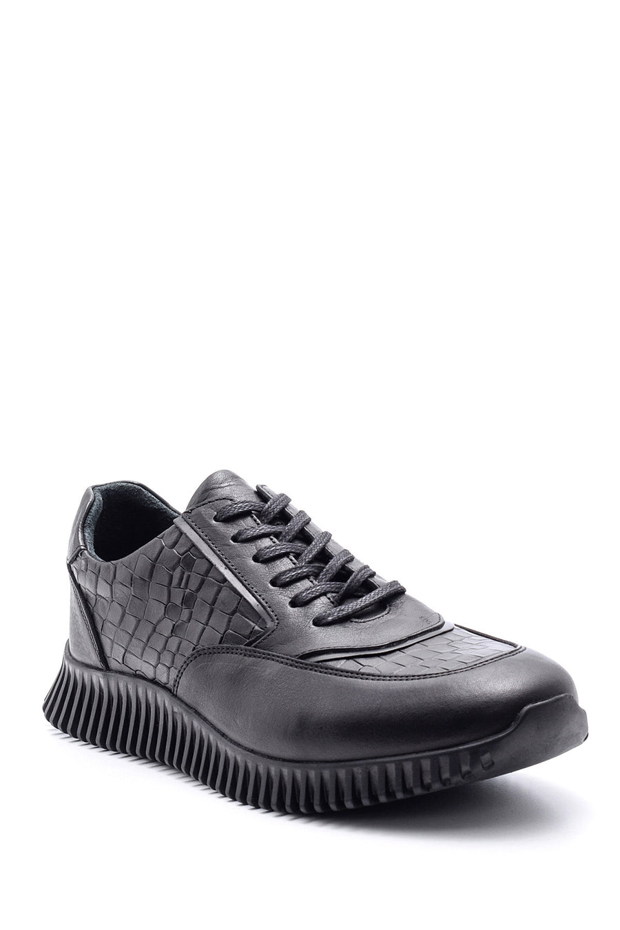 Men's Crocodile Patterned Leather Sneaker