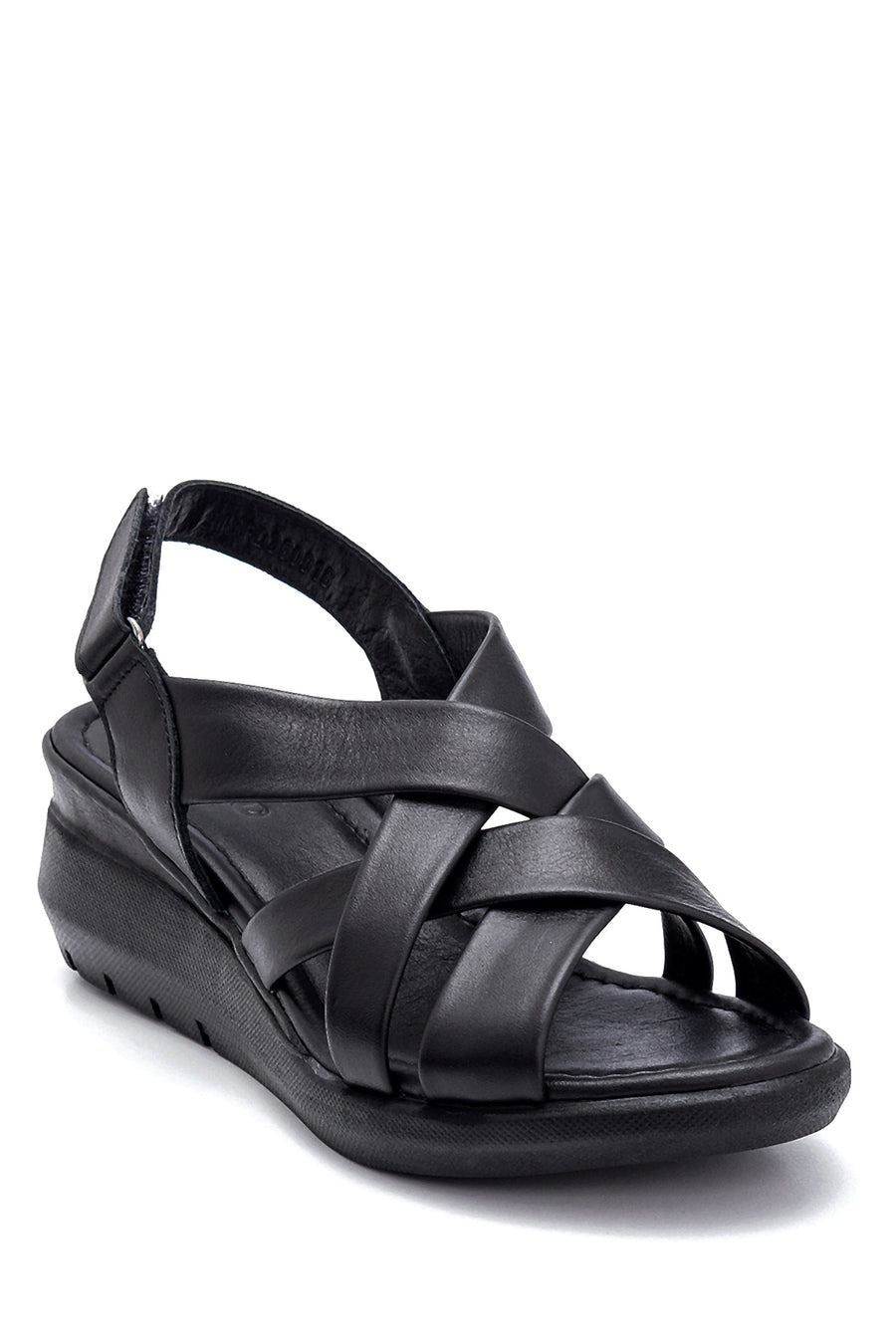 Women's Leather Thick Soled Sandals