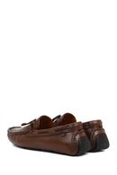Erkek Kahverengi Deri Casual Loafer | Derimod